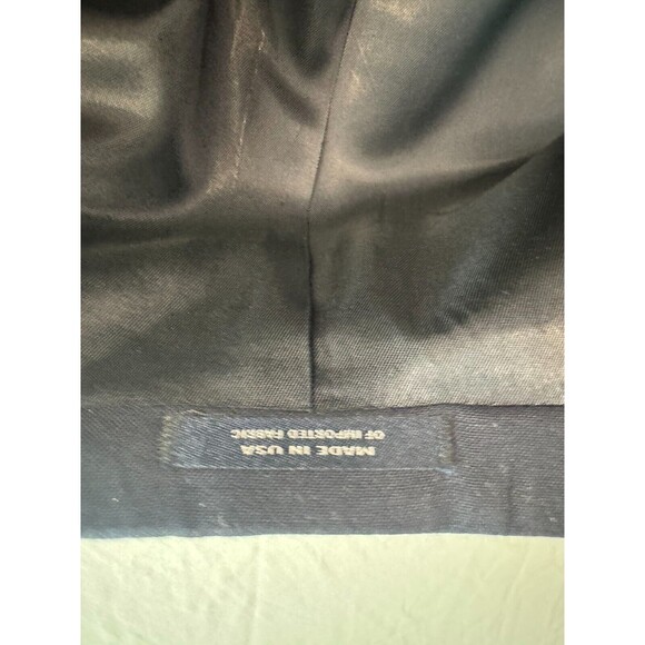 Hart Schaffner Marx Blazer Mens Size 42L 2 Button Navy Single Breasted - Picture 5 of 16